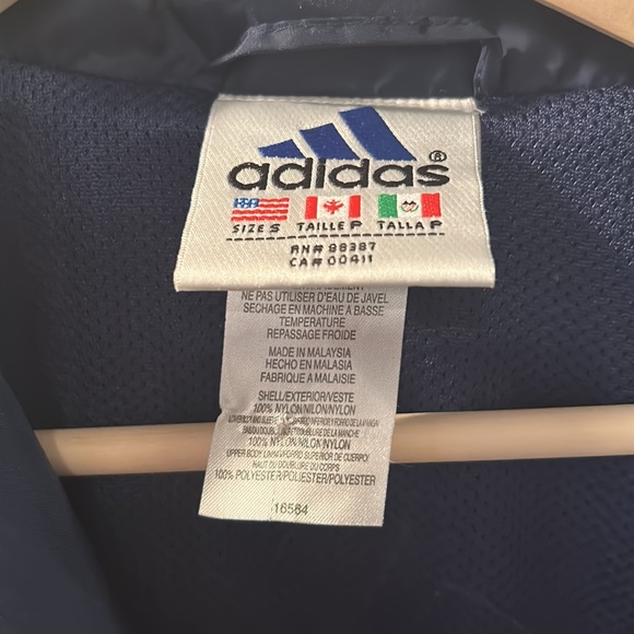 Adidas Navy Windbreaker Jacket Size small - Picture 5 of 5